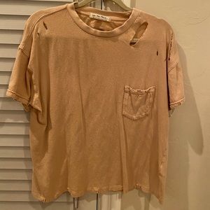 Free People Distressed tee